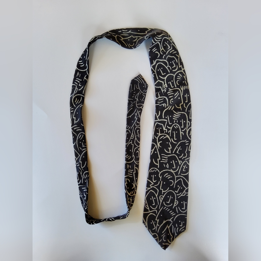 Vintage 90s Beatles All Together now SILK tie